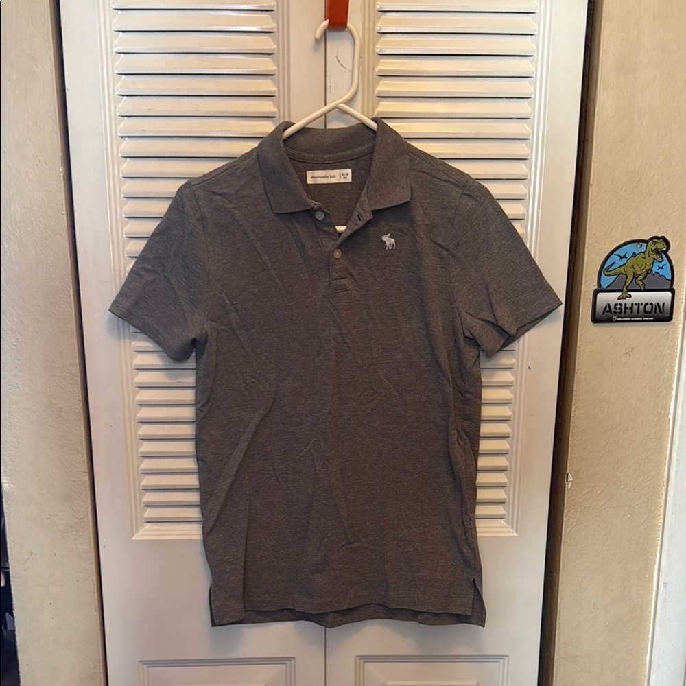 Abercrombie Kids Gray Polo Shirt Classic Design